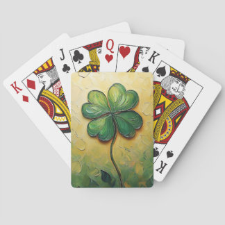 vierblättriges Kleeblatt Spielkarten