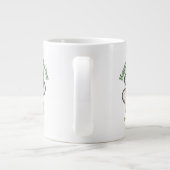 vierblättriges Kleeblatt St. Patrick's Day Foto Jumbo-Tasse (Rückseite)