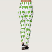 vierblättriges Kleeblatt St. Patrick's Day Leggings (Rückseite)
