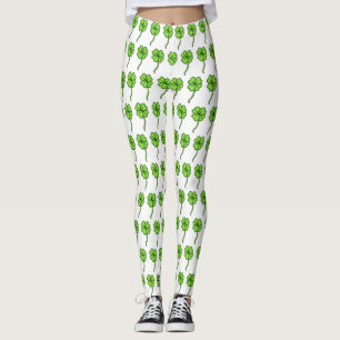 vierblättriges Kleeblatt St. Patrick's Day Leggings
