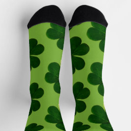 vierblättriges Kleeblatt St Patrick's Day Socken