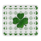 vierblättriges Kleeblatt - St Patrick's Day Symbol Schneidebrett (Vorderseite)