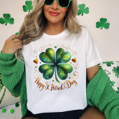 vierblättriges Kleeblatt St. Patrick's Day T - Shi T-Shirt