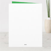 vierblättriges Kleeblatt St Patricks Day Vierblätt Karte (Rückseite)