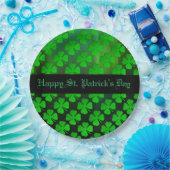 vierblättriges Kleeblatt Teller für Musterpapiere (Party)