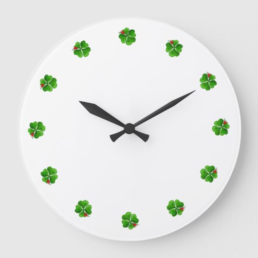 Vierblättriges Kleeblatt Uhr (Vorderseite)