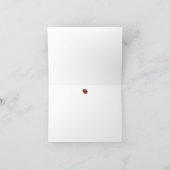 vierblättriges Kleeblatt und Ladybug_St. Patrick's Karte (Innenseite)