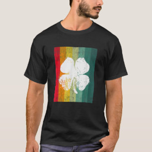 vierblättriges Kleeblatt Vintage Saint Patrick Day T-Shirt