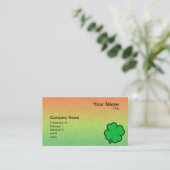 Vierblättriges Kleeblatt Visitenkarte (Stehend Vorderseite)