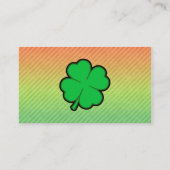 Vierblättriges Kleeblatt Visitenkarte (Rückseite)