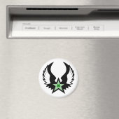 vierblättriges Kleeblatt Wingstar Magnet (In Situ (Geschirrspüler))