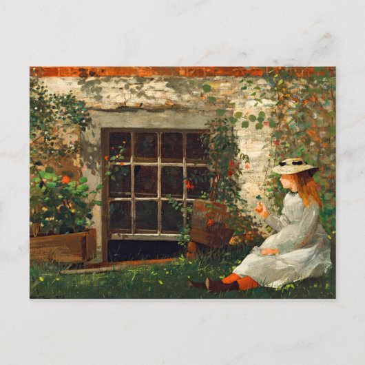 vierblättriges Kleeblatt Winslow Homer Postkarte (Vorderseite)