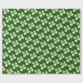vierblättriges Kleeblatt Wrapping Paper Geschenkpapier (Flach)