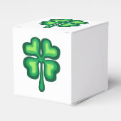 vierblättriges Kleeblatt zum St. Paricks Day Geschenkschachtel (Vorderseite)