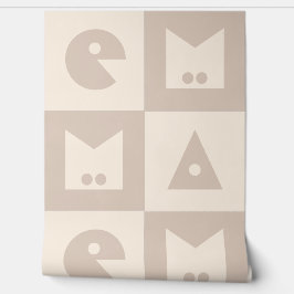 Vierbuchstabe, Babyname, Kinderzimmer Tapete