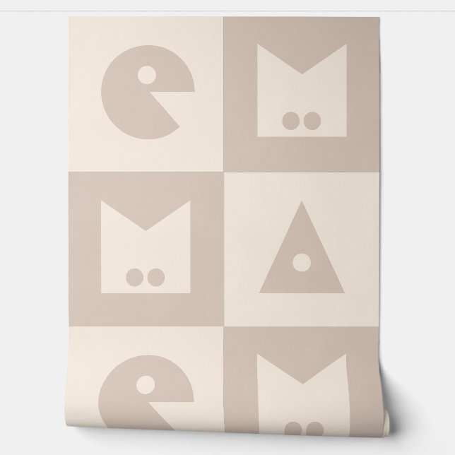 Vierbuchstabe, Babyname, Kinderzimmer Tapete (Abrollen)