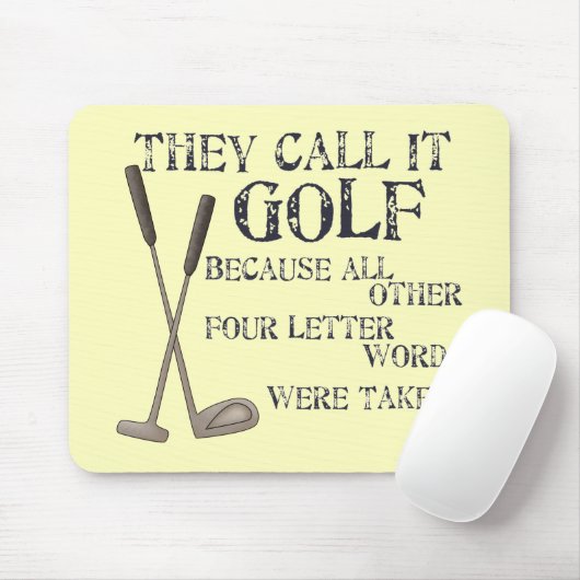 Vierbuchstabe Mousepad (Mit Mouse)