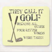 Vierbuchstabe Mousepad (Vorne)