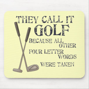 Vierbuchstabe Mousepad