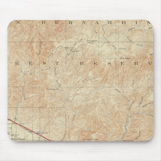 Viereck Redlands mit San Andreas Rift Mousepad (Vorne)