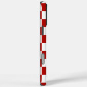 Viereck rotes, weißes Retro-Quadrat Case-Mate iPhone Hülle (Rückseite / Rechts)