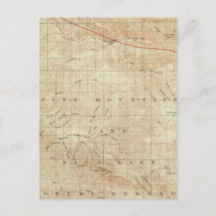 Viereck von Pinos mit San Andreas Rift Postkarte