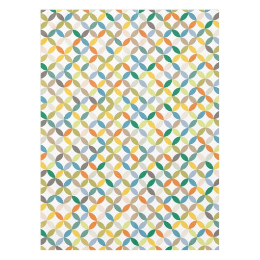 Vierecke mit Wiederholkreisfarben Tischdecke (Vorderseite)