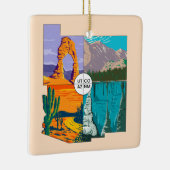 Vierecke Nationaldenkmal Keramikornament (Rechts)