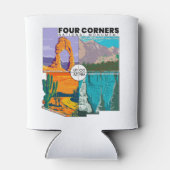 Vierecke Nationaldenkmal mit Nationalparks Dosenkühler (Rückseite)