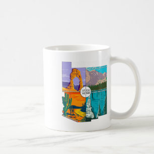 Vierecke Nationaldenkmal mit Nationalparks Kaffeetasse