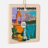 Vierecke Nationaldenkmal mit Nationalparks Keramikornament (Rechts)