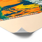 Vierecke Nationaldenkmal mit Nationalparks Poster (Ecke)