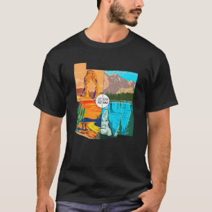 Vierecke Nationaldenkmal mit Nationalparks T-Shirt