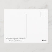 Vierecke Nationaldenkmal Postkarte (Rückseite)