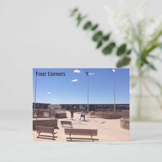 Vierecke Postkarte (Stehend Vorderseite)