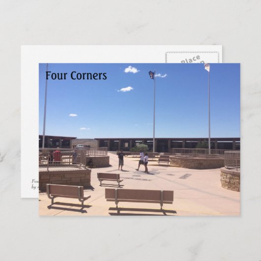 Vierecke Postkarte (Vorne/Hinten)