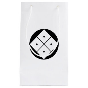 Viereckige getilgte Augen in Reiskuchen Kleine Geschenktüte