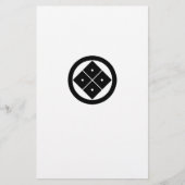 Viereckige, kreisförmig getilgte Augen Briefpapier (Vorderseite)