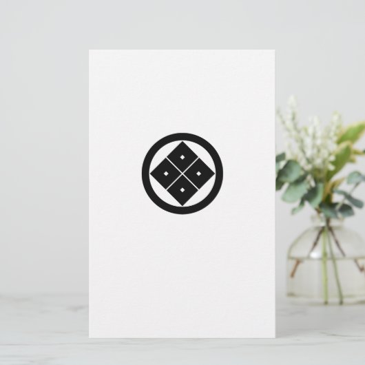 Viereckige, kreisförmig getilgte Augen Briefpapier (Stehend Vorderseite)