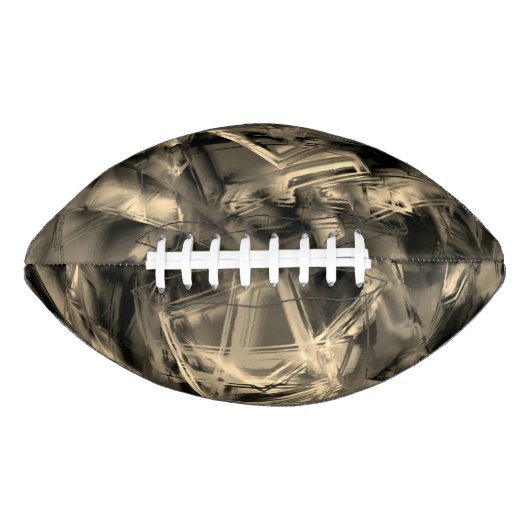 Viereckige Quadrate mit 'falschen Pinselstrichen' Football (Vorderseite)