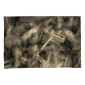 Viereckige Quadrate mit 'falschen Pinselstrichen' Kissenbezug (Vorderseite-Rechts)