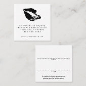 viereckige tödliche Kiss-Termin-Erinnerung Terminkarte (Vorne/Hinten)