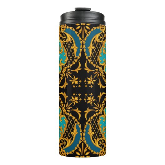 Viereckige Zusammensetzung mit rosa und orangefarb Thermosbecher (Vorderseite)