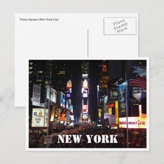 Vierecklichter Postkarte (Vorne/Hinten)