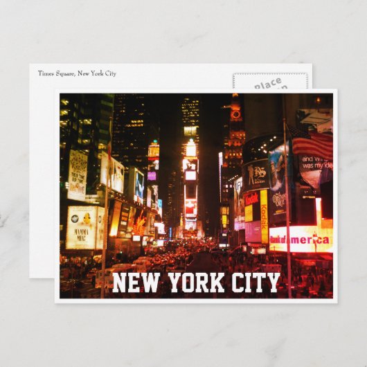 Vierecklichter Postkarte (Vorne/Hinten)