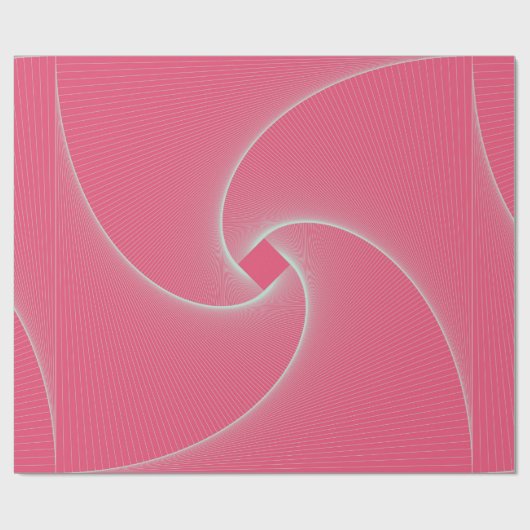 Viereckvortex in samtrosa geschenkpapier (Flach)