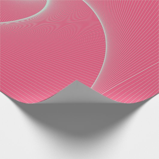 Viereckvortex in samtrosa geschenkpapier (Ecke)