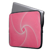 Viereckvortex in samtrosa laptopschutzhülle (Vorderseite Links)