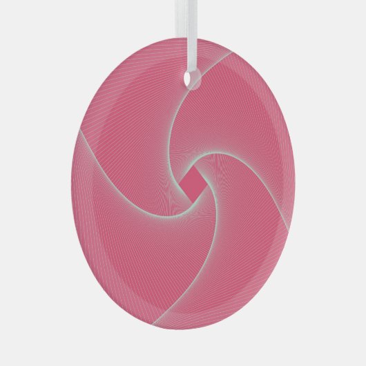 Viereckvortex, samtfarben. ornament aus glas (Vorderseite Rechts)