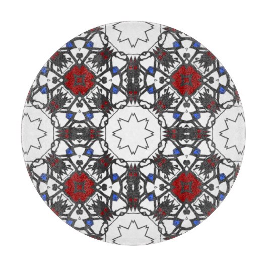 Vierer Band Kaleidoskop Art. 3 Schneidebrett (Vorderseite)